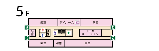 あおもり協立病院 ５階フロアマップ