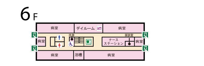 あおもり協立病院 ６階フロアマップ