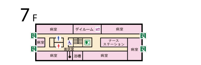 あおもり協立病院 ７階フロアマップ